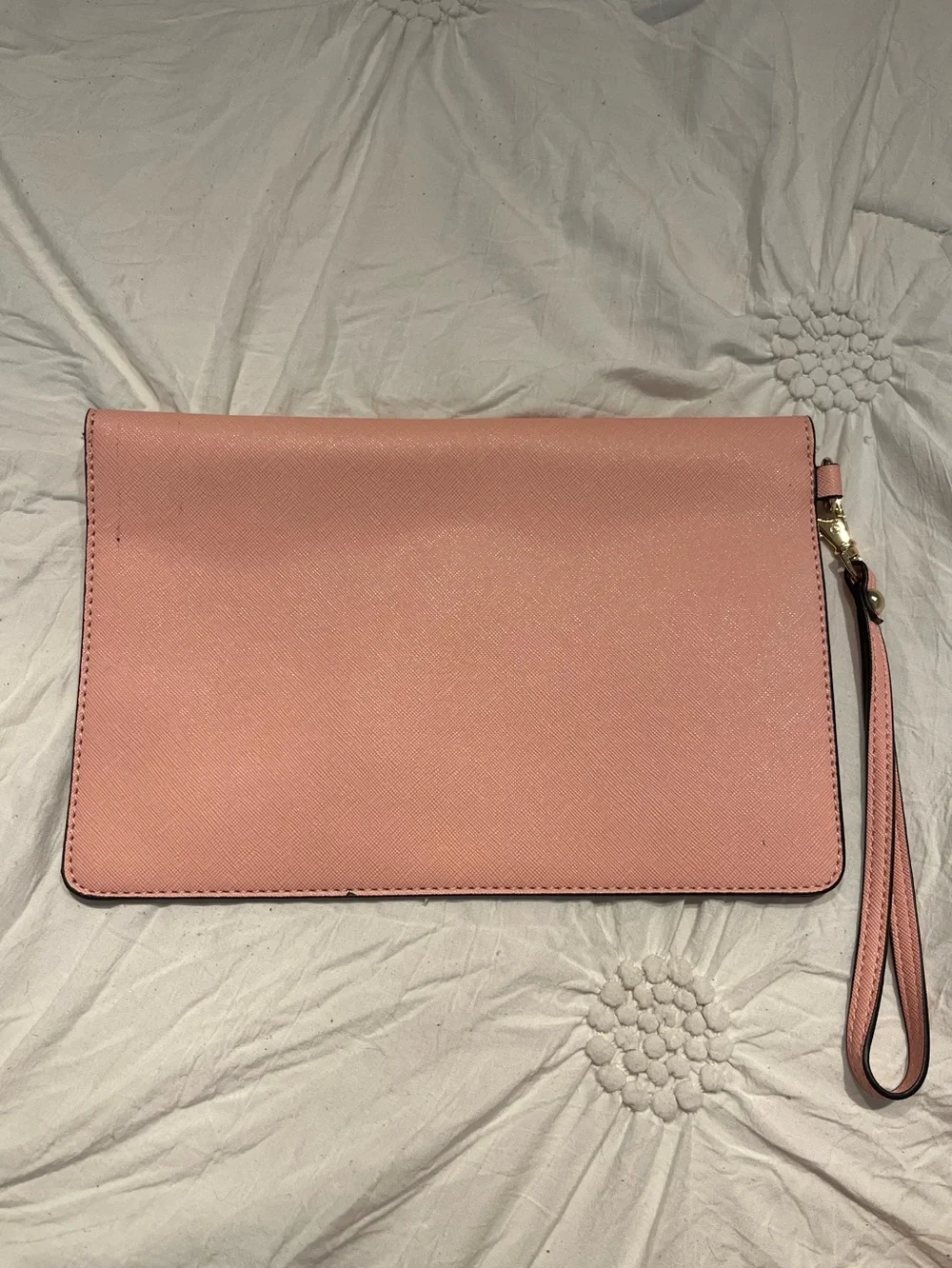 like new leather wristlet & bag charm bundle